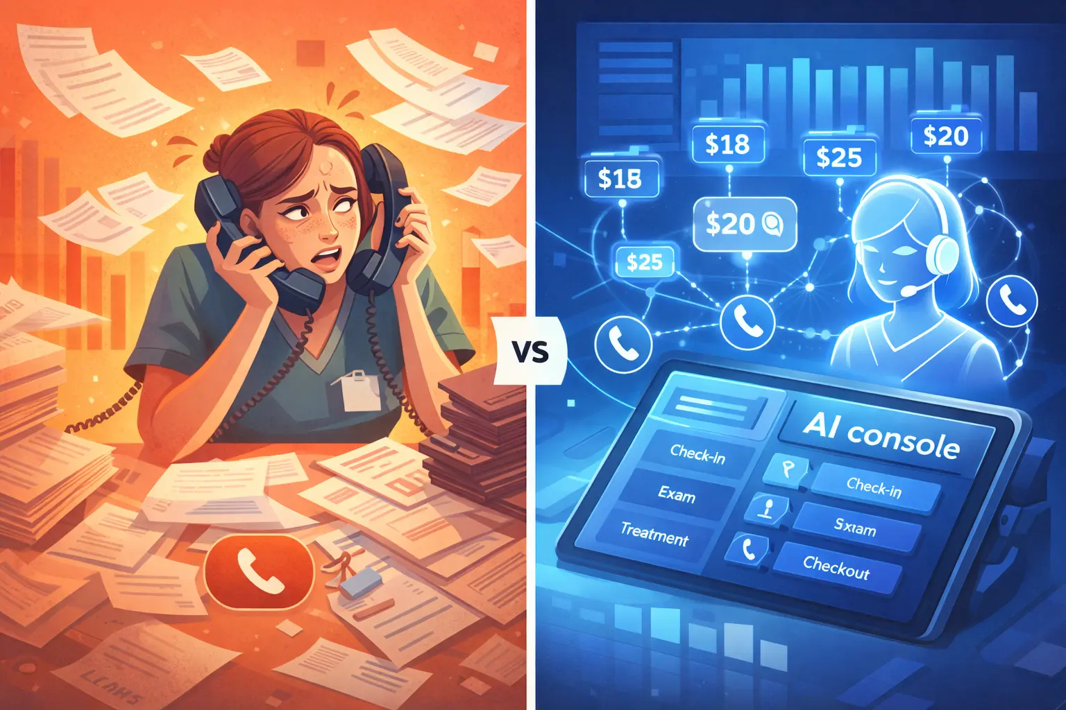 Dental AI Receptionist vs. Traditional Call Services: The Real Cost